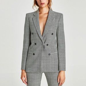 Zara Tailored Breasted Blazer